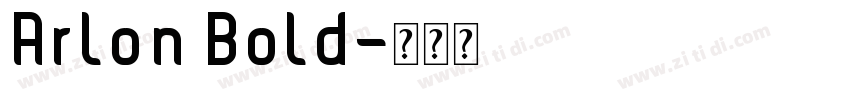 Arlon Bold字体转换